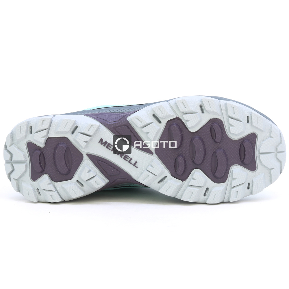 detail MERRELL SPEED STRIKE 2 GTX zelená dámská outdoor obuv membrána Gore-Tex®