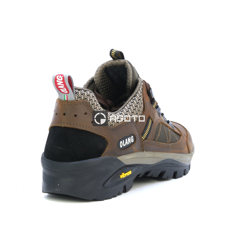 detail OLANG Cadore 85 hnědá pánská outdoor obuv membrána Olantex