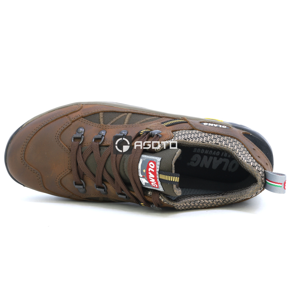 detail OLANG Cadore 85 hnědá pánská outdoor obuv membrána Olantex