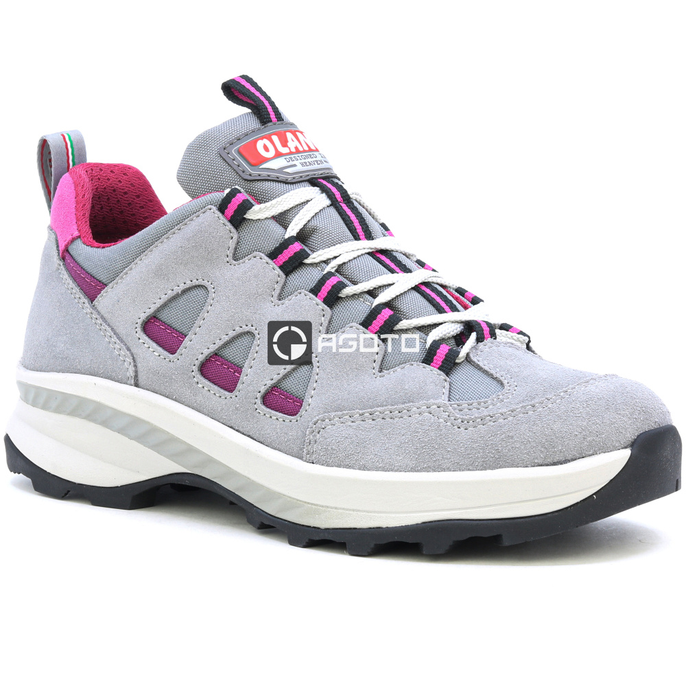 detail OLANG Moena 849 šedá dámská kožená outdoor obuv
