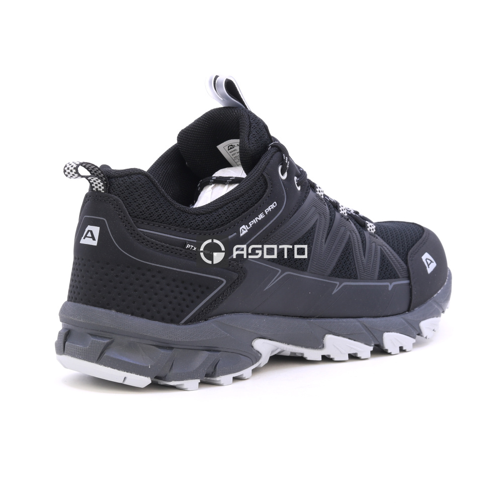detail ALPINE PRO černá pánská outdoor obuv + PTX membrána