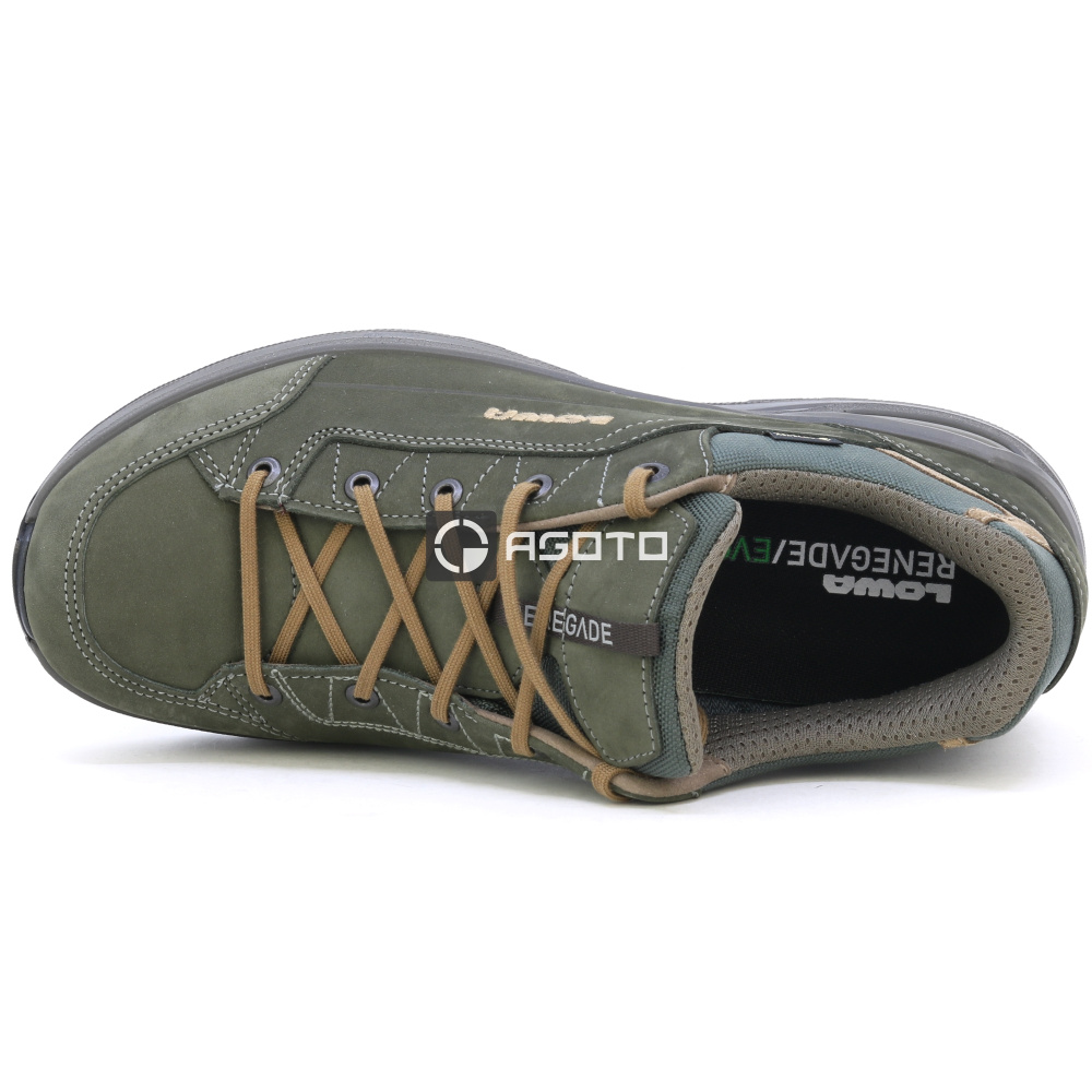 detail LOWA Renegade EVO GTX lo olivová pánská outdoor obuv membrána Gore-Tex®