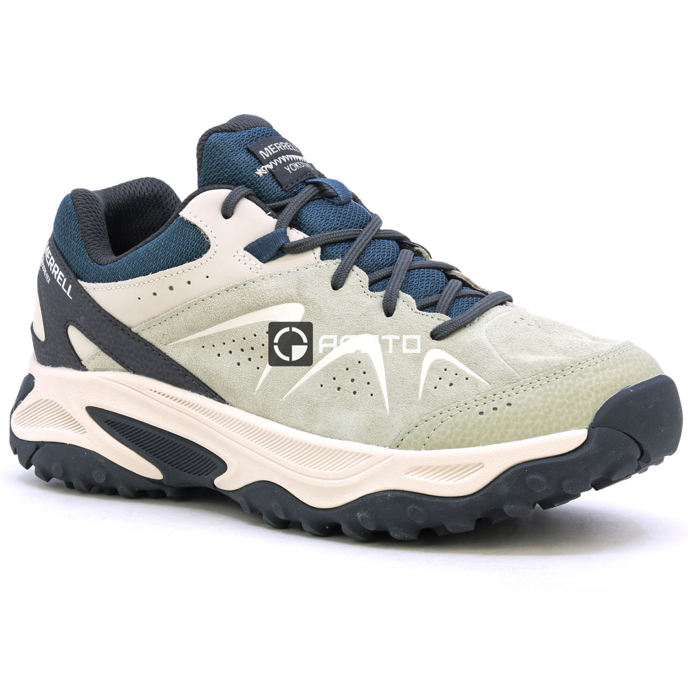 detail MERRELL YOKOTA 3 GTX talc šedá pánská outdoor obuv GORE-TEX® membrána