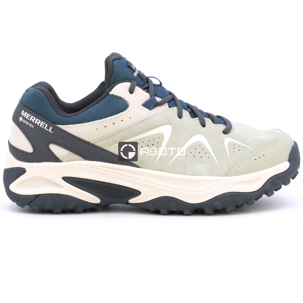 detail MERRELL YOKOTA 3 GTX talc šedá pánská outdoor obuv GORE-TEX® membrána
