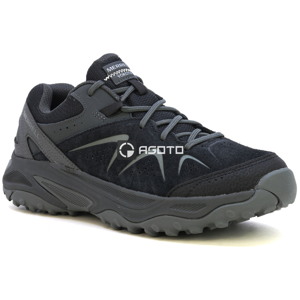 detail MERRELL YOKOTA 3 black černá pánská outdoor obuv