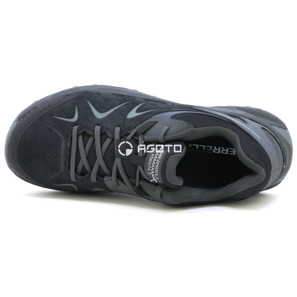 detail MERRELL YOKOTA 3 black černá pánská outdoor obuv
