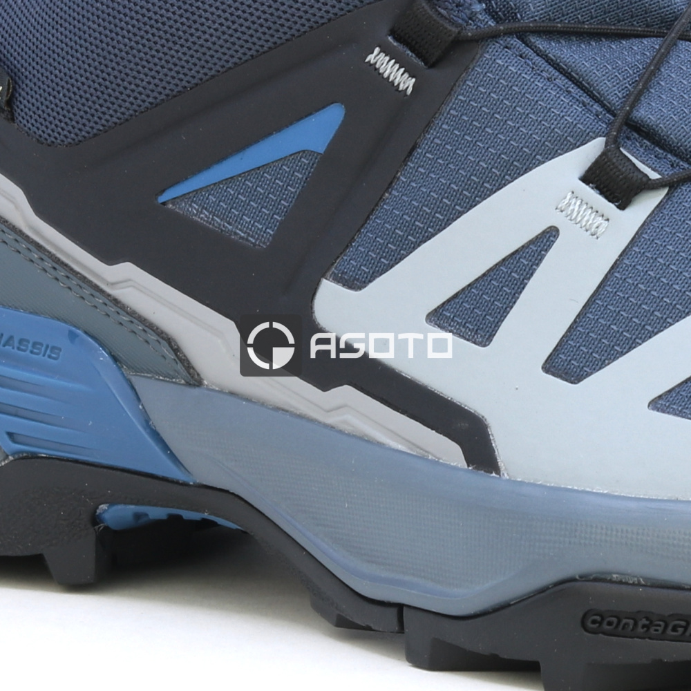 detail SALOMON X Ultra 360 GTX modrá pánská outdoor obuv membrána Gore-Tex®
