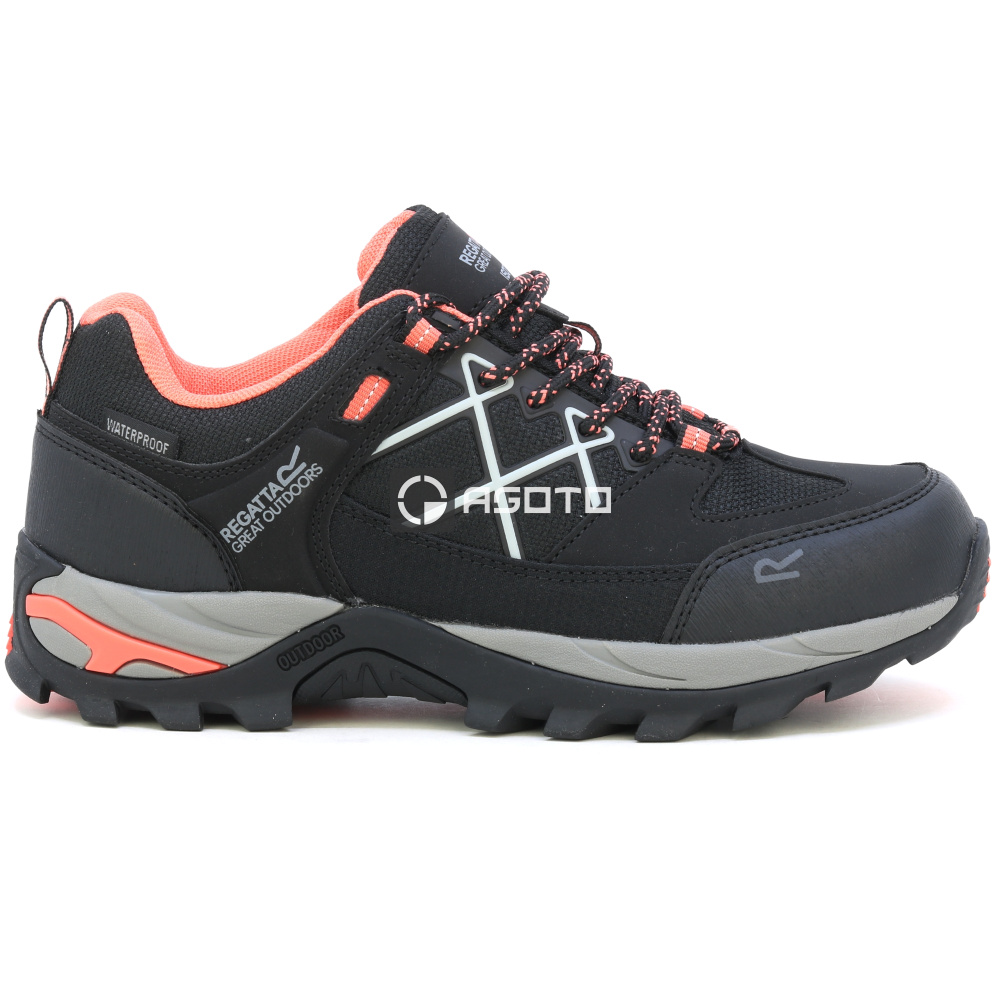 detail REGATTA Samaris III Low černá dámská outdoor obuv Isotex membrána