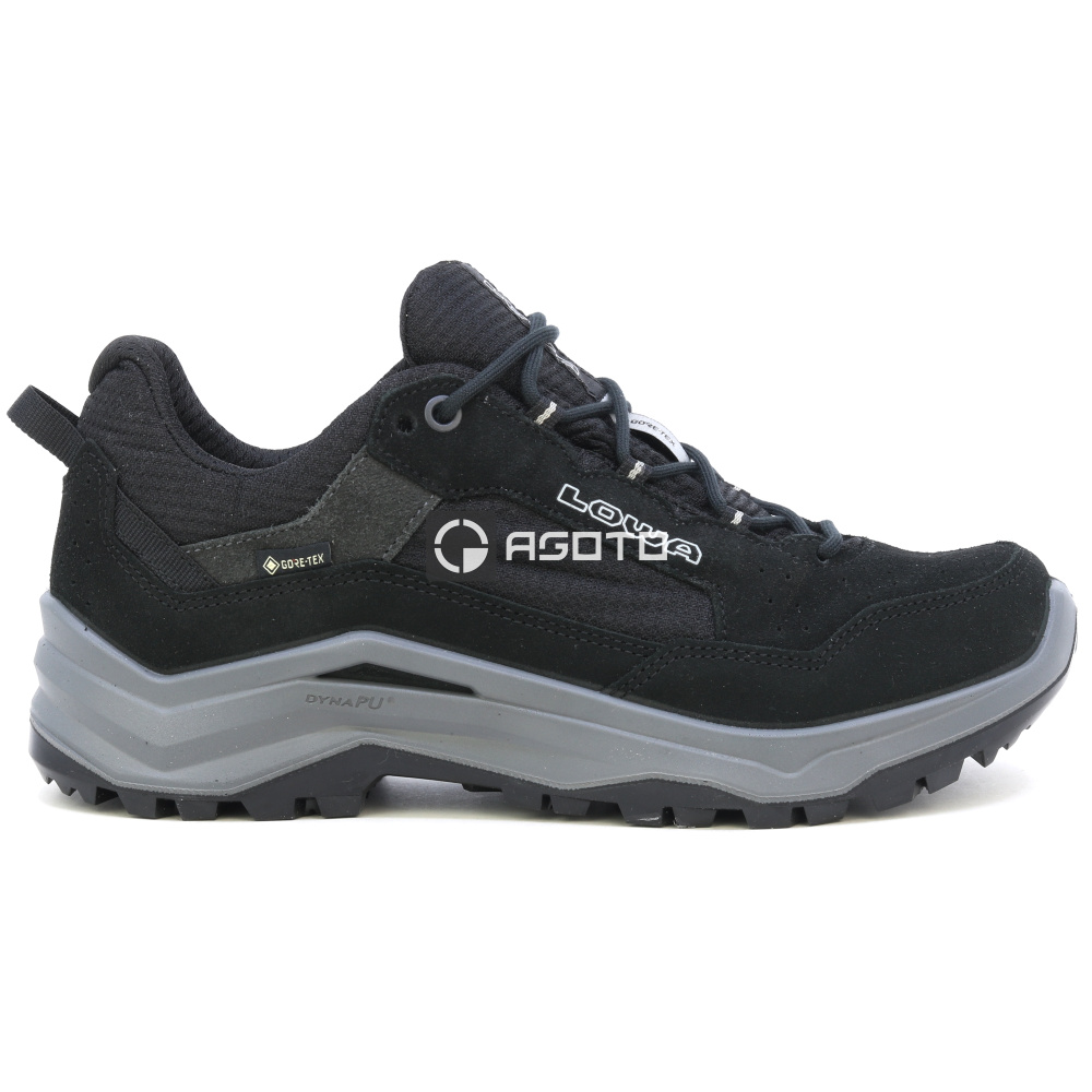 detail LOWA Ventierra GTX černá pánská kožená outdoor obuv membrána Gore-Tex®