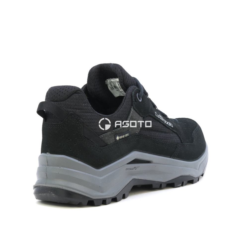 detail LOWA Ventierra GTX černá pánská kožená outdoor obuv membrána Gore-Tex®