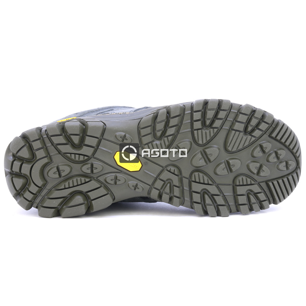 detail MERRELL MOAB 3 M black černá pánská kožená outdoor obuv nejen na trek