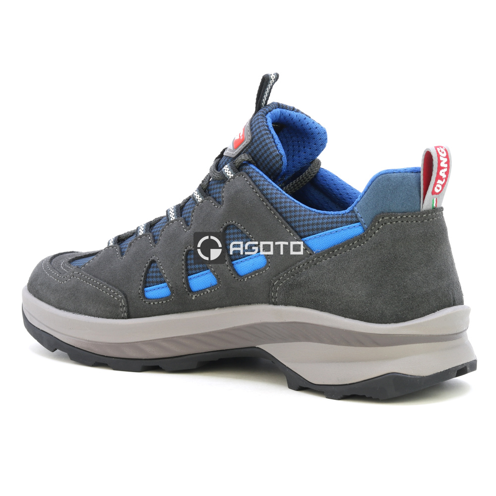 detail OLANG Moena 816 šedá pánská kožená outdoor obuv, pohodlná a lehká celorok