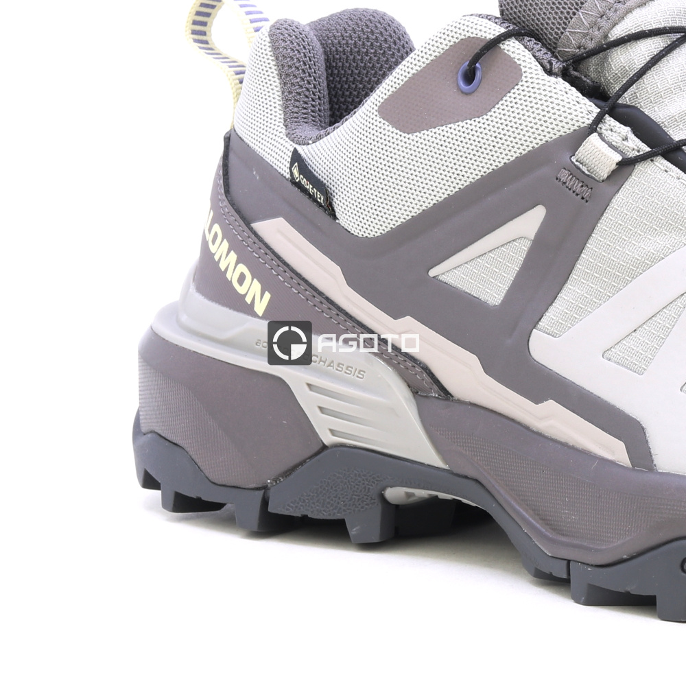 detail SALOMON X Ultra 360 GTX W grey women’s outdoor shoes, Gore-Tex membrane