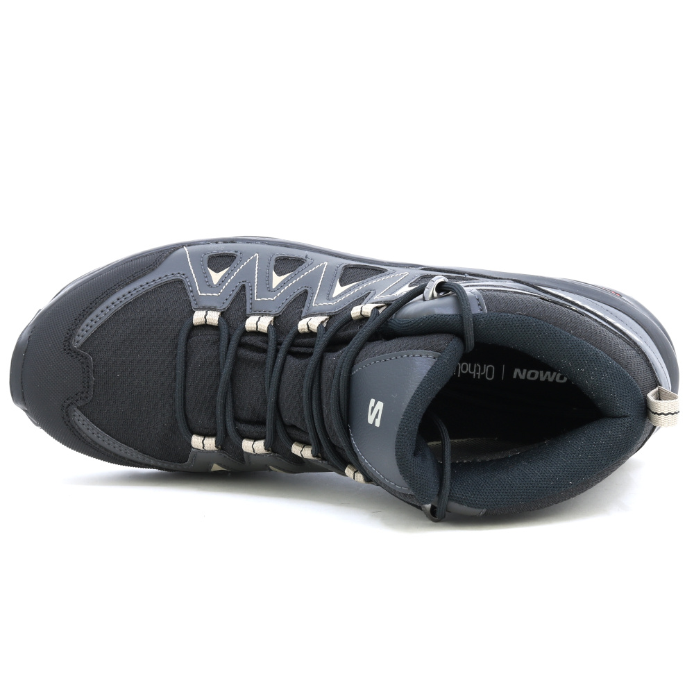 detail SALOMON X BRAZE MID GTX černá pánská trekingová obuv Goretex membrána