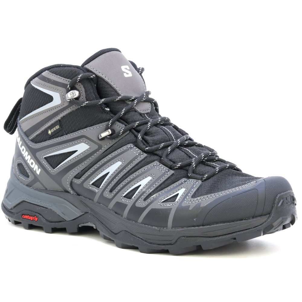 detail Salomon X Ultra Pioneer Mid GTX černá pánská outdoor obuv Goretex membrána