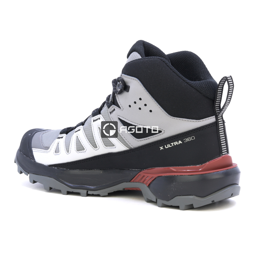 detail SALOMON X ULTRA 360 MID GTX šedá pánská outdoor obuv Membrána Gore-Tex®