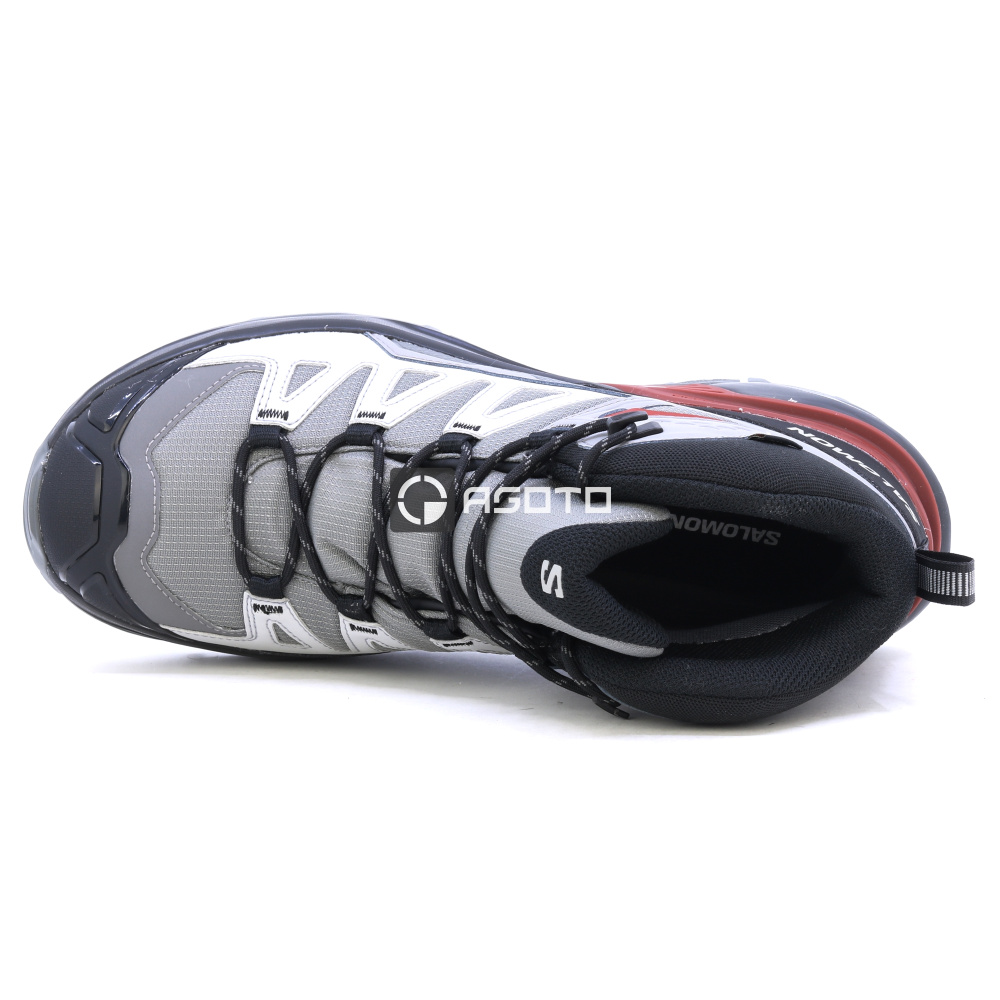 detail SALOMON X ULTRA 360 MID GTX šedá pánská outdoor obuv Membrána Gore-Tex®