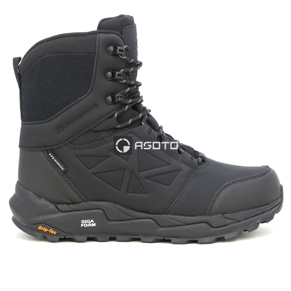 detail ALPINE PRO Nerbe černá pánská zimní obuv s membránou PTX