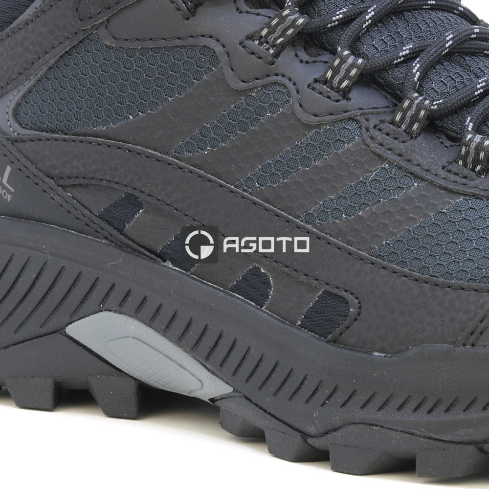 detail MERRELL SPEED STRIKE 2 MID WP black černá pánská outdoor obuv