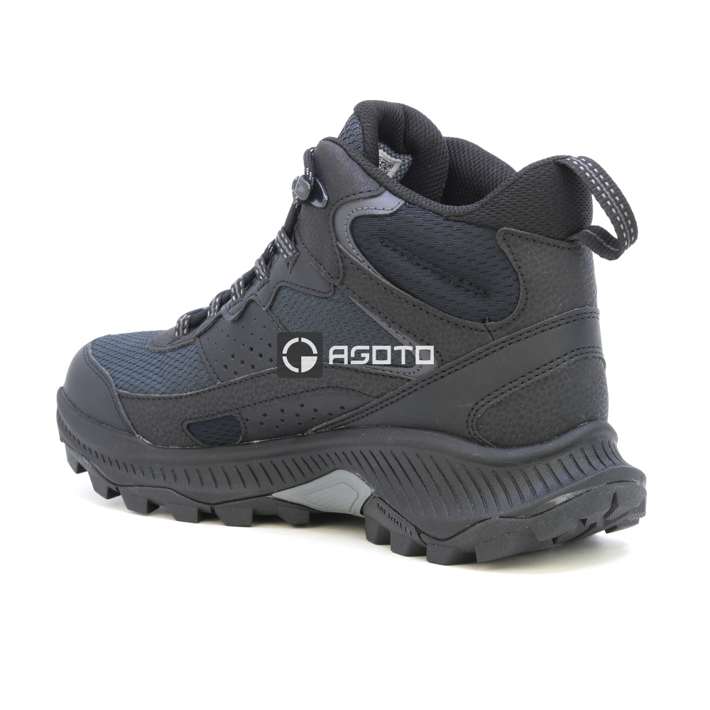detail MERRELL SPEED STRIKE 2 MID WP black černá pánská outdoor obuv