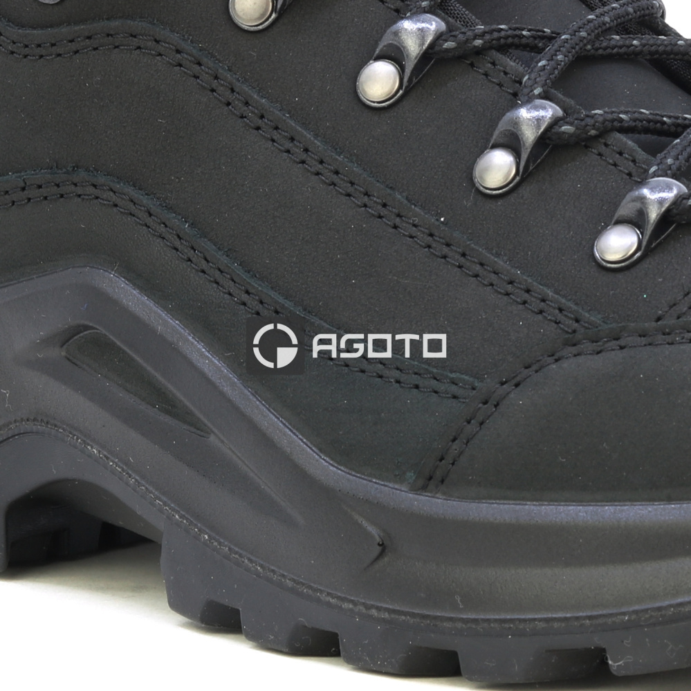 detail LOWA Renegade GTX Mid černá pánská outdoor obuv membrána Gore-Tex®