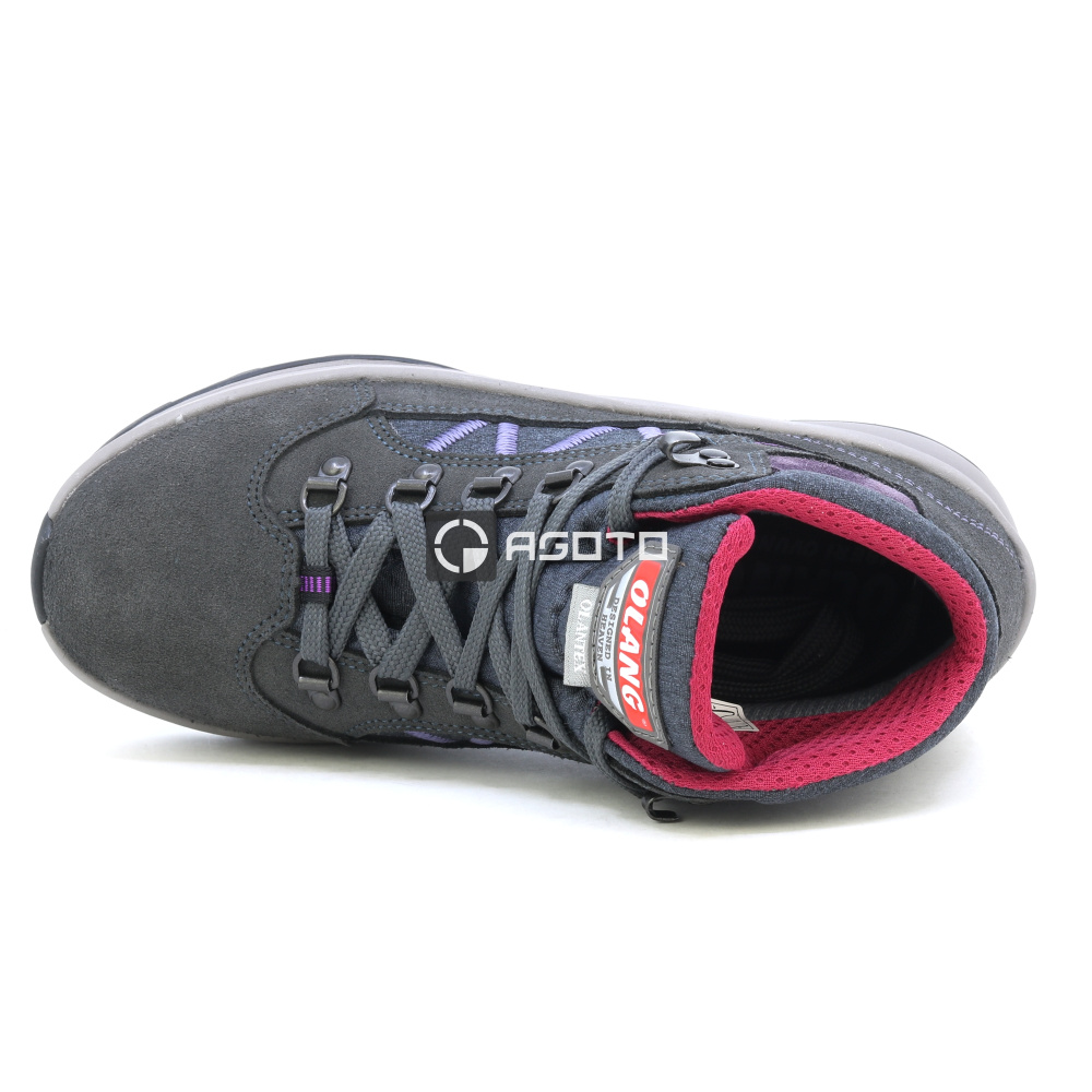 detail OLANG Alpine 816 šedá dámská outdoor kožená obuv s membránou Olantex