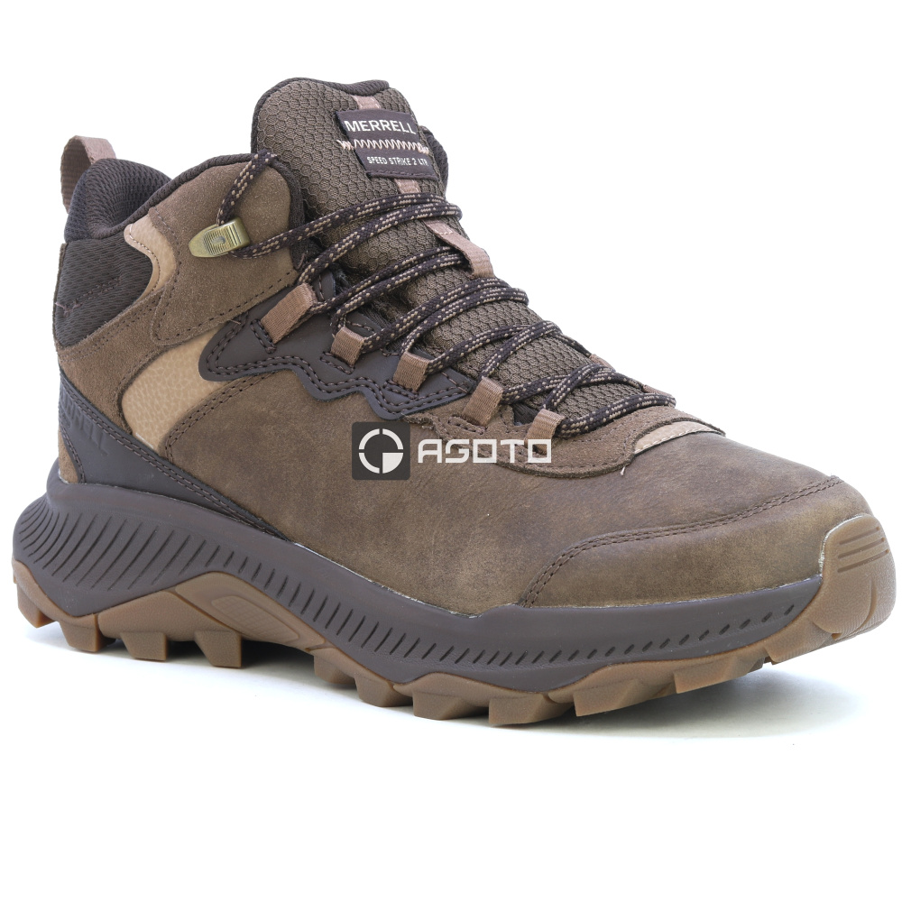 detail MERRELL SPEED STRIKE 2 MID LTR WP mol hnědá pánská outdoor obuv