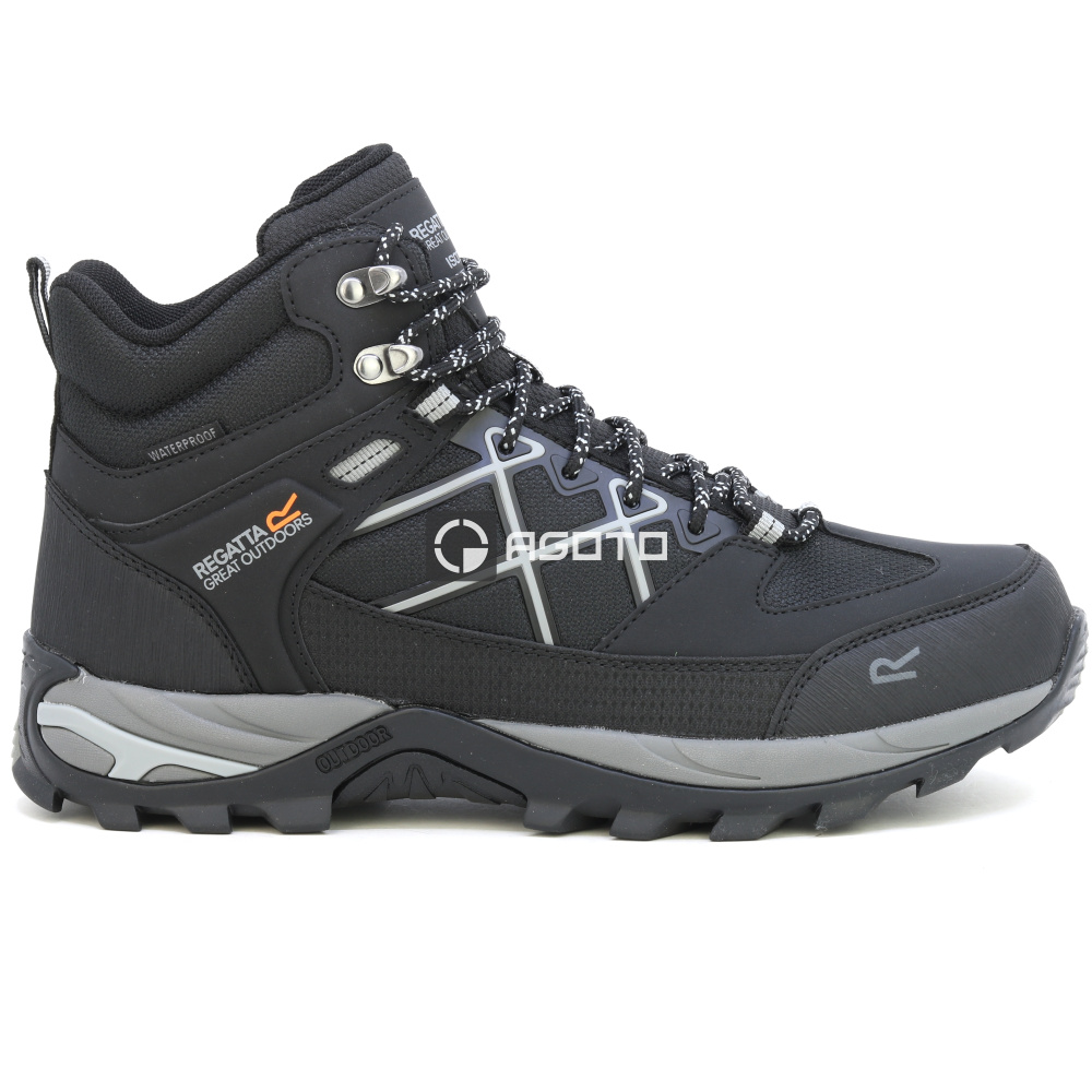 detail REGATTA Samaris III Boot černá pánská outdoor obuv Isotex membrána