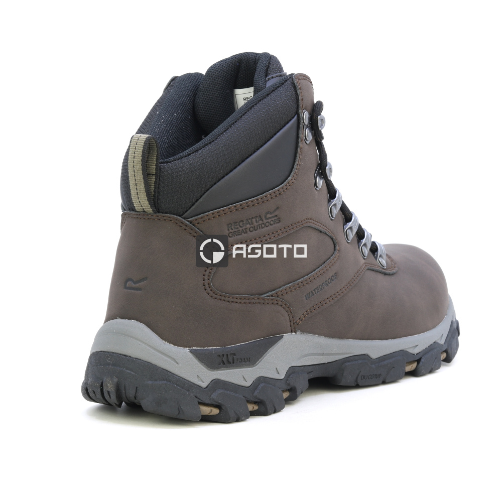 detail REGATTA Holcombe Classic hnědá pánská kotník outdoor obuv s membránou Isotex