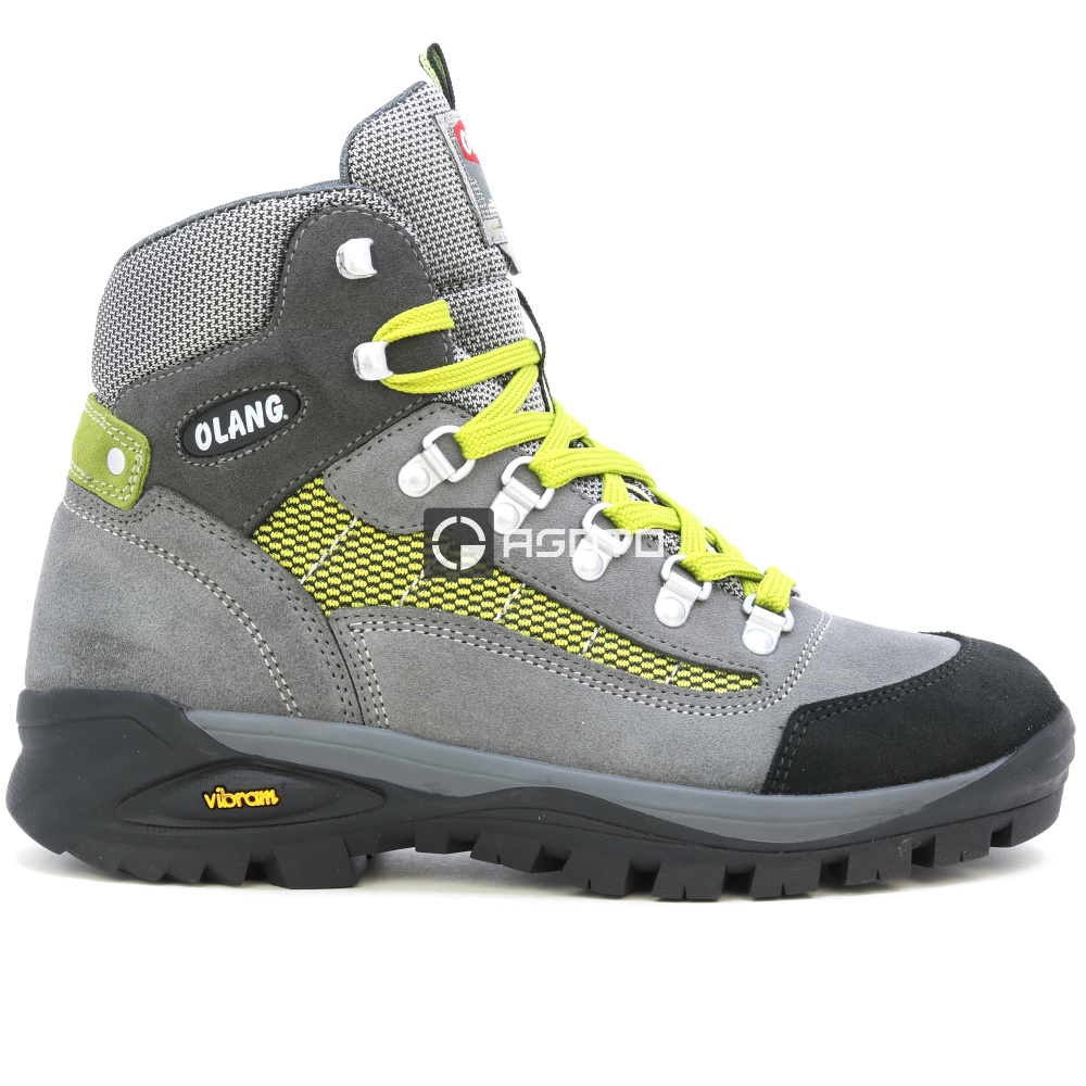 detail OLANG Tarvisio 822 šedá dámská kožená pohodlná outdoor obuv s membránou