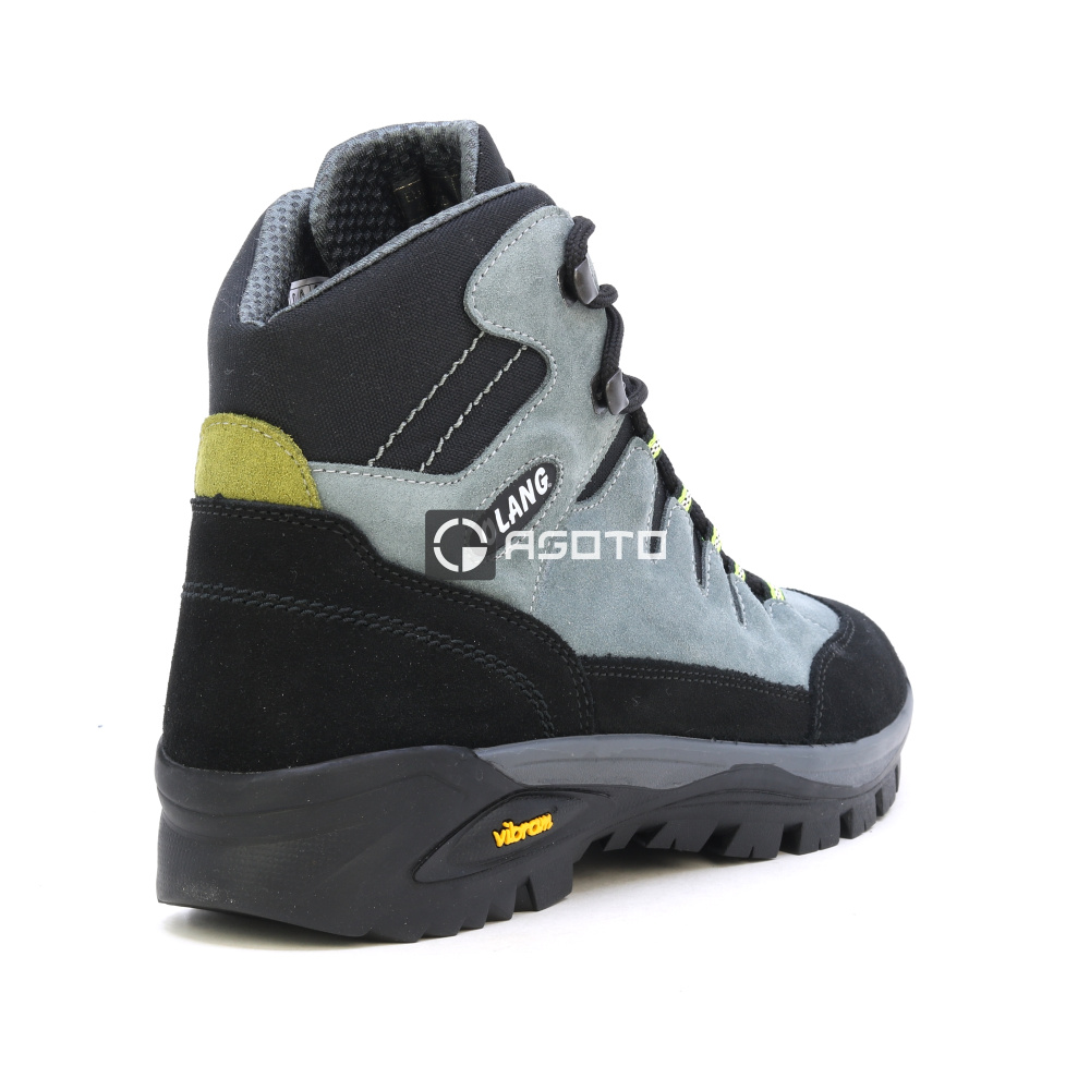 detail OLANG Badia 906 šedá pánská kožená pohdlná outdoor obuv s membránou