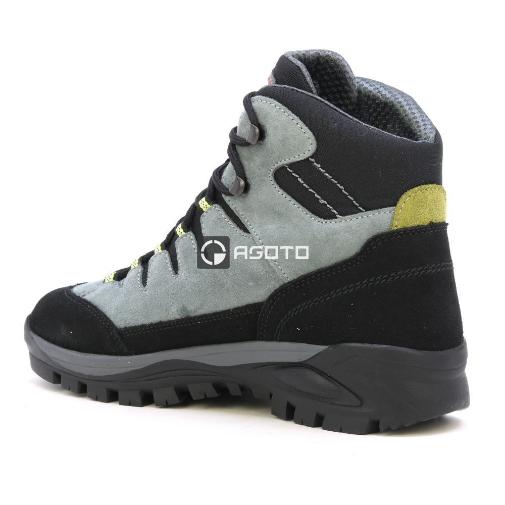 detail OLANG Badia 906 šedá pánská kožená pohdlná outdoor obuv s membránou