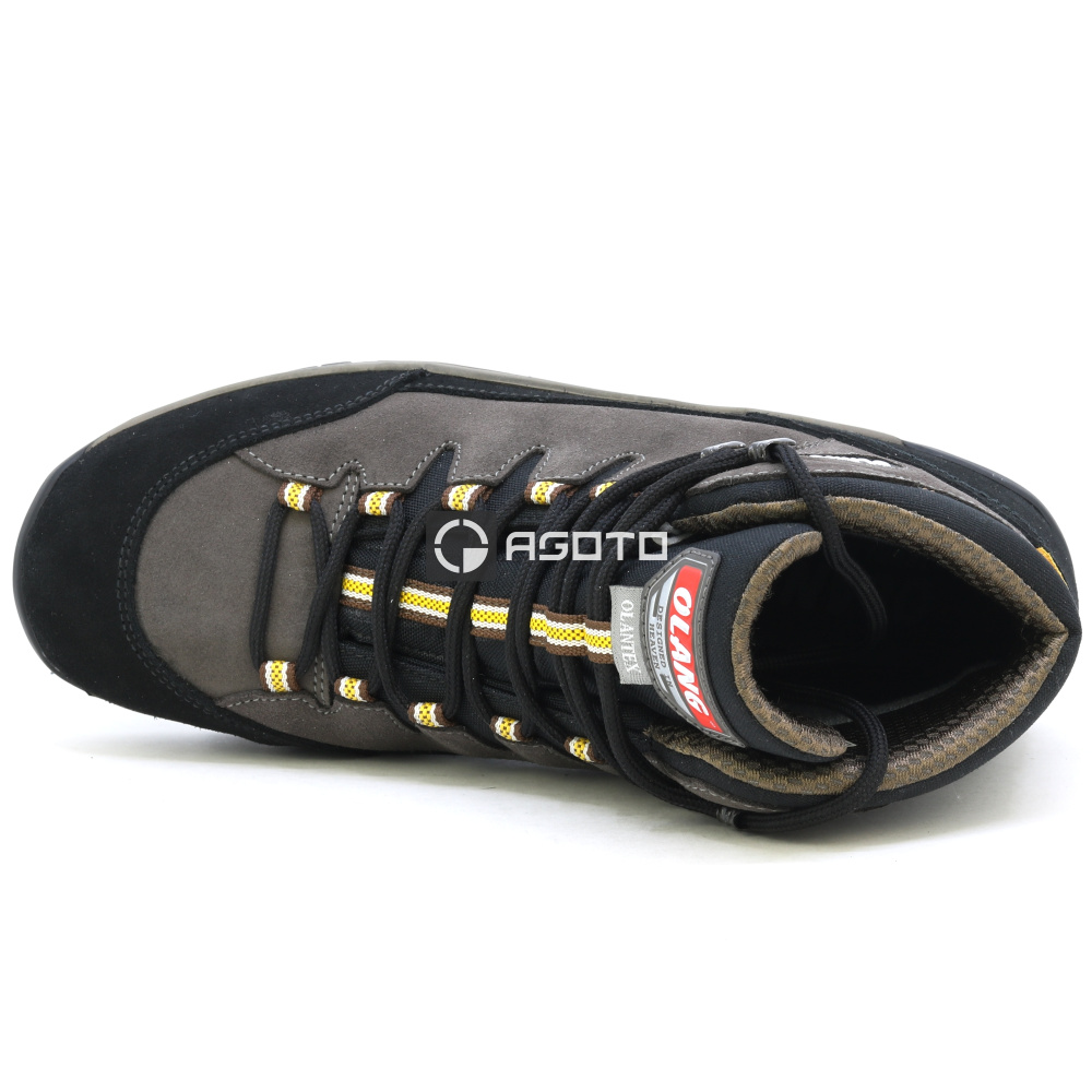 detail OLANG Badia 896 hnědá pánská kožená pohdlná outdoor obuv s membránou