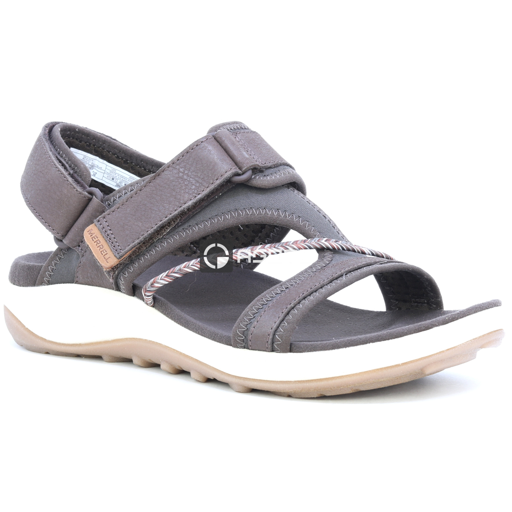 detail MERRELL Terran 4 BACKSTRAP hnědý dámský kožený sandál