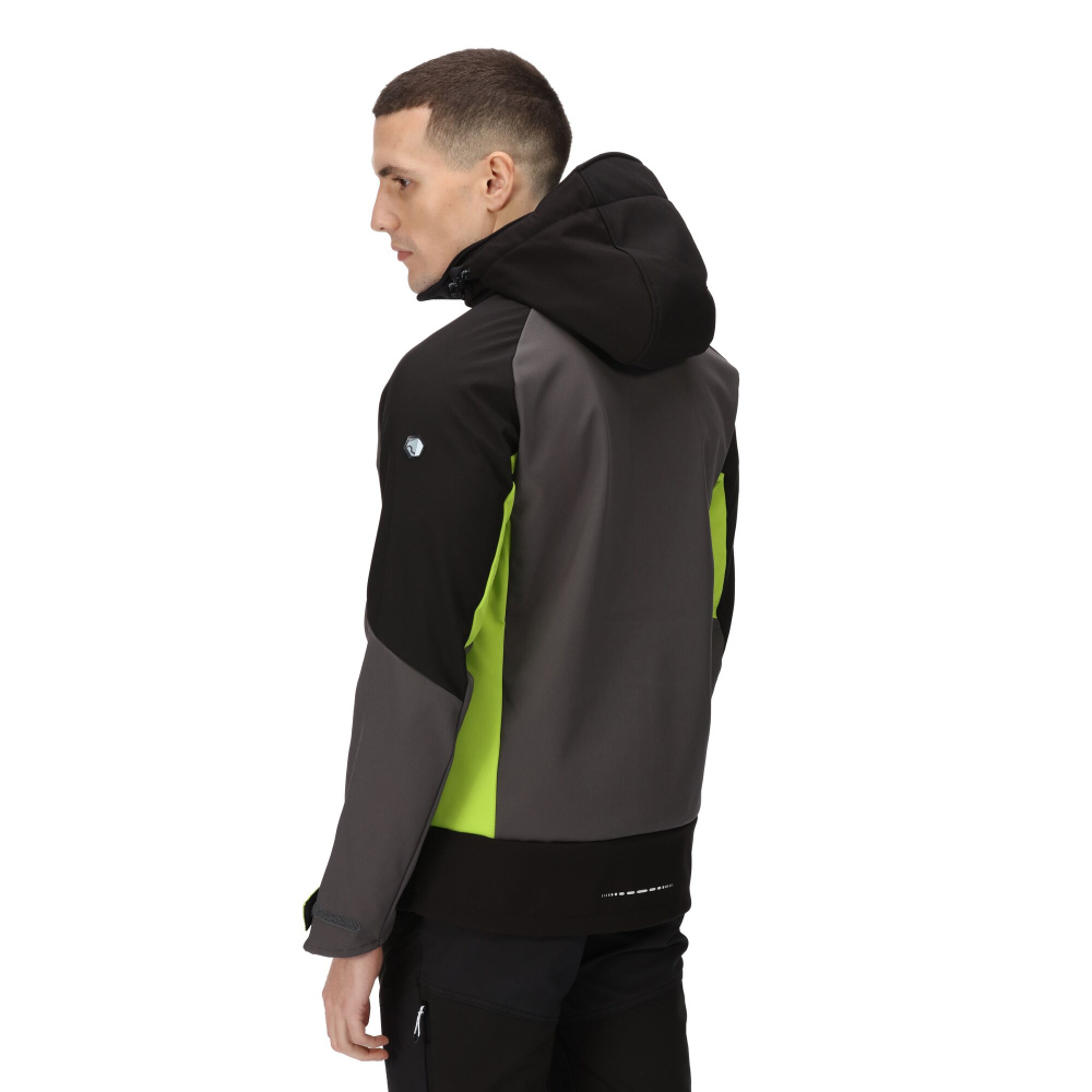 detail REGATTA Hewitts VII šedá pánská softshell bunda