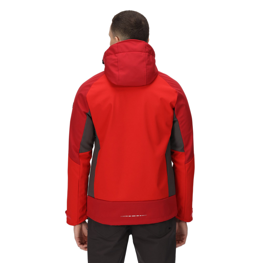 detail REGATTA Hewitts VII červená pánská softshell bunda