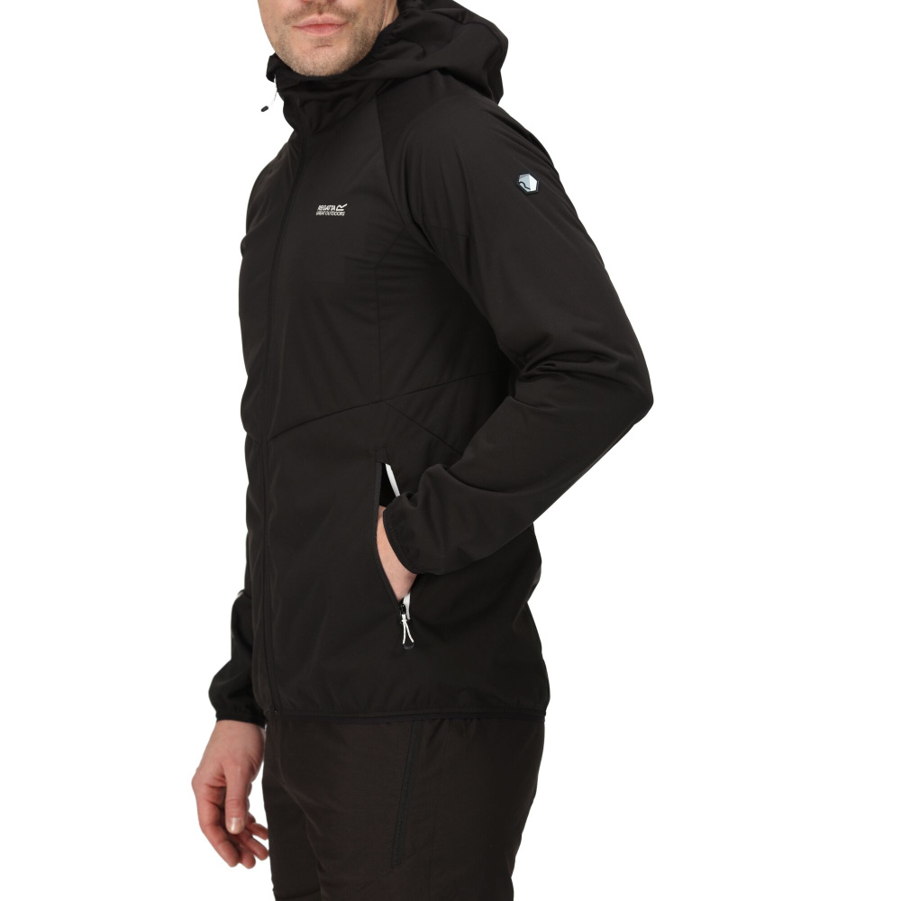 detail REGATTA Tarvos VI černá pánská outdoor bunda Isotex membrána