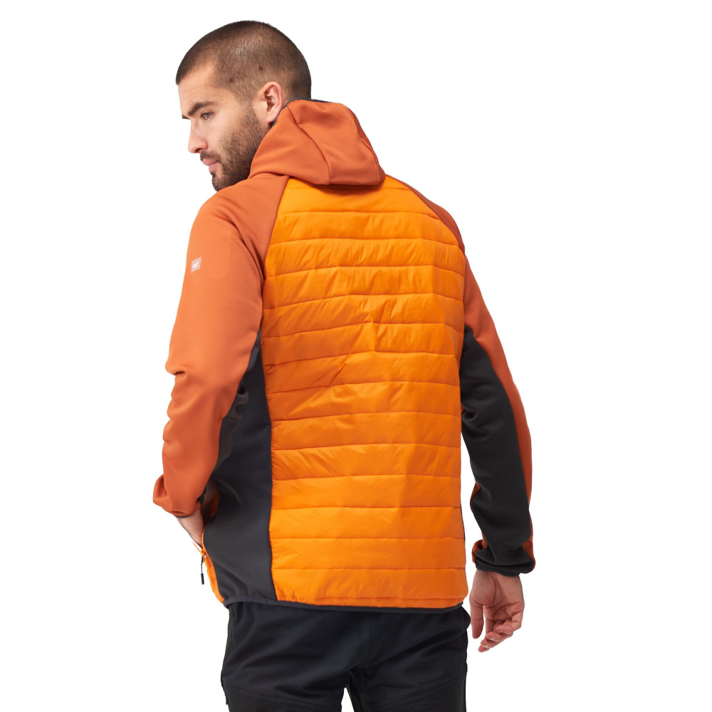detail REGATTA Andreson VIII Hybrid oranžová pánská outdoor bunda Nová kolekce