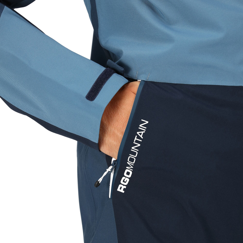 detail REGATTA Bosfield modrá pánská outdoor bunda + Isotex membrána 10 000