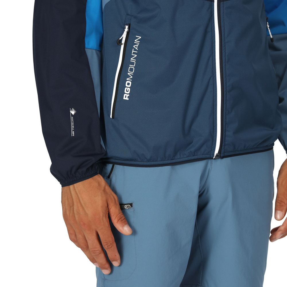 detail REGATTA Tarvos VI modrá pánská outdoor bunda