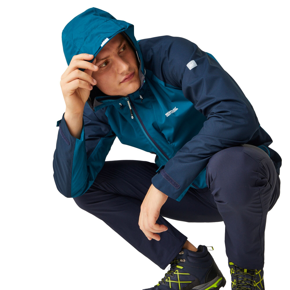 detail REGATTA Britedale modrá pánská outdoor bunda LED Isotex 10 000 mm