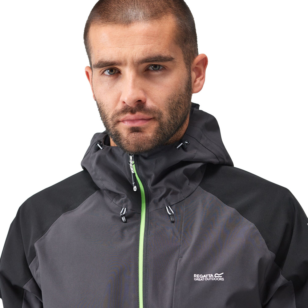 detail REGATTA Britedale šedá pánská outdoor bunda LED Isotex 10 000 mm