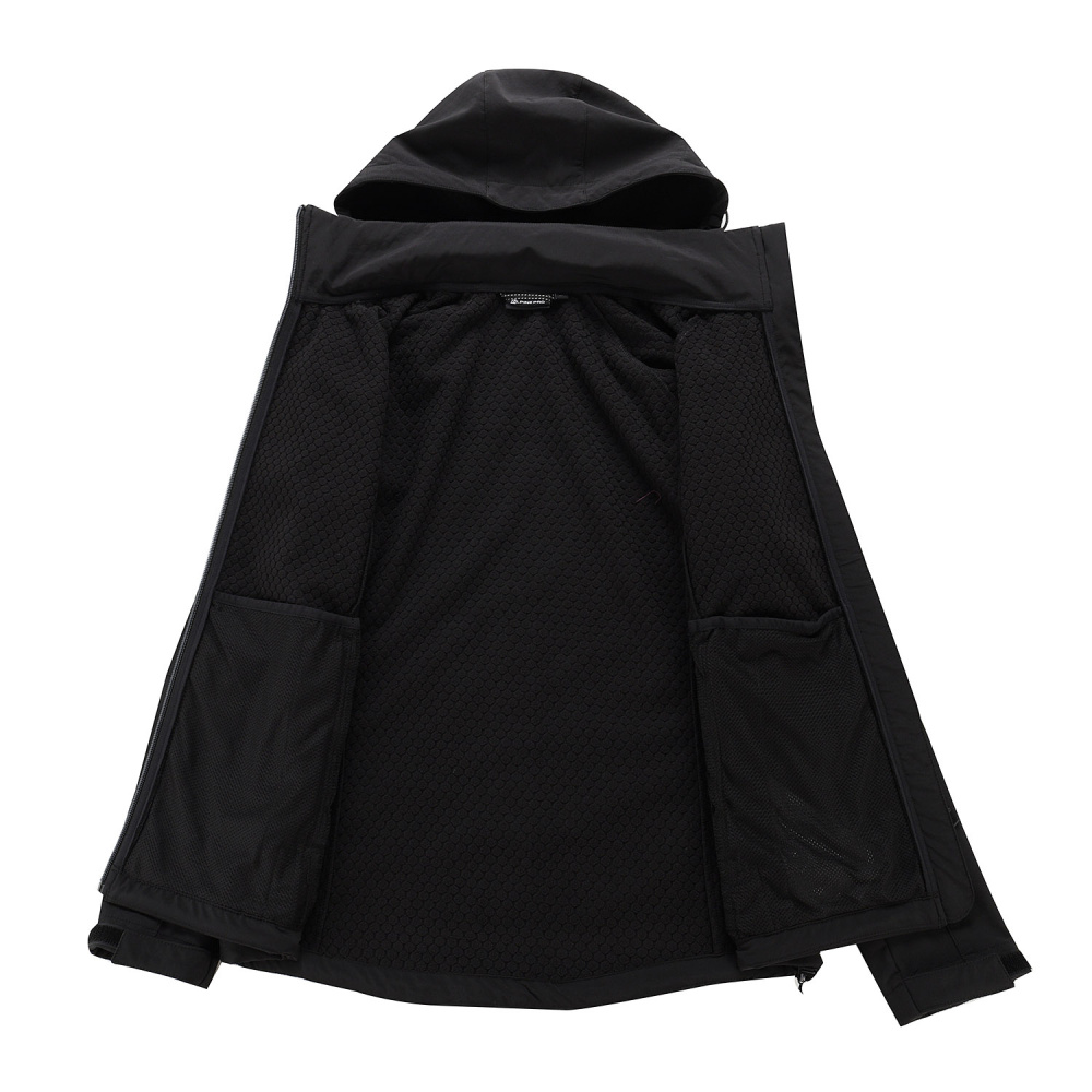 detail ALPINE PRO Hoora černá dámská softshell bunda 8000 mm
