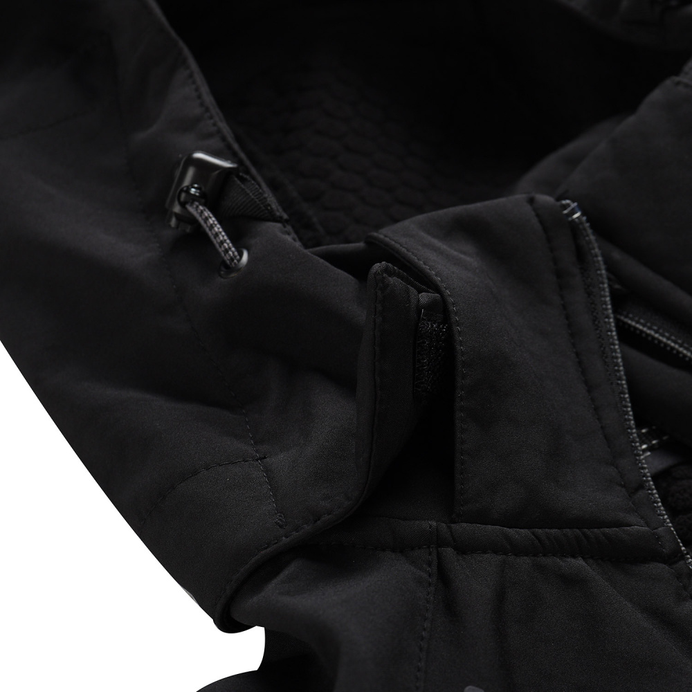 detail ALPINE PRO Hoora černá dámská softshell bunda 8000 mm