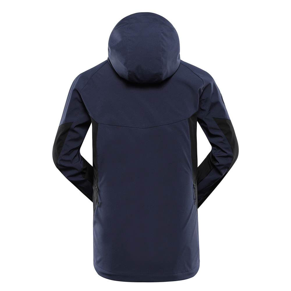 detail ALPINE PRO Esprit modrá pánská softshell bunda DWR 8000 mm