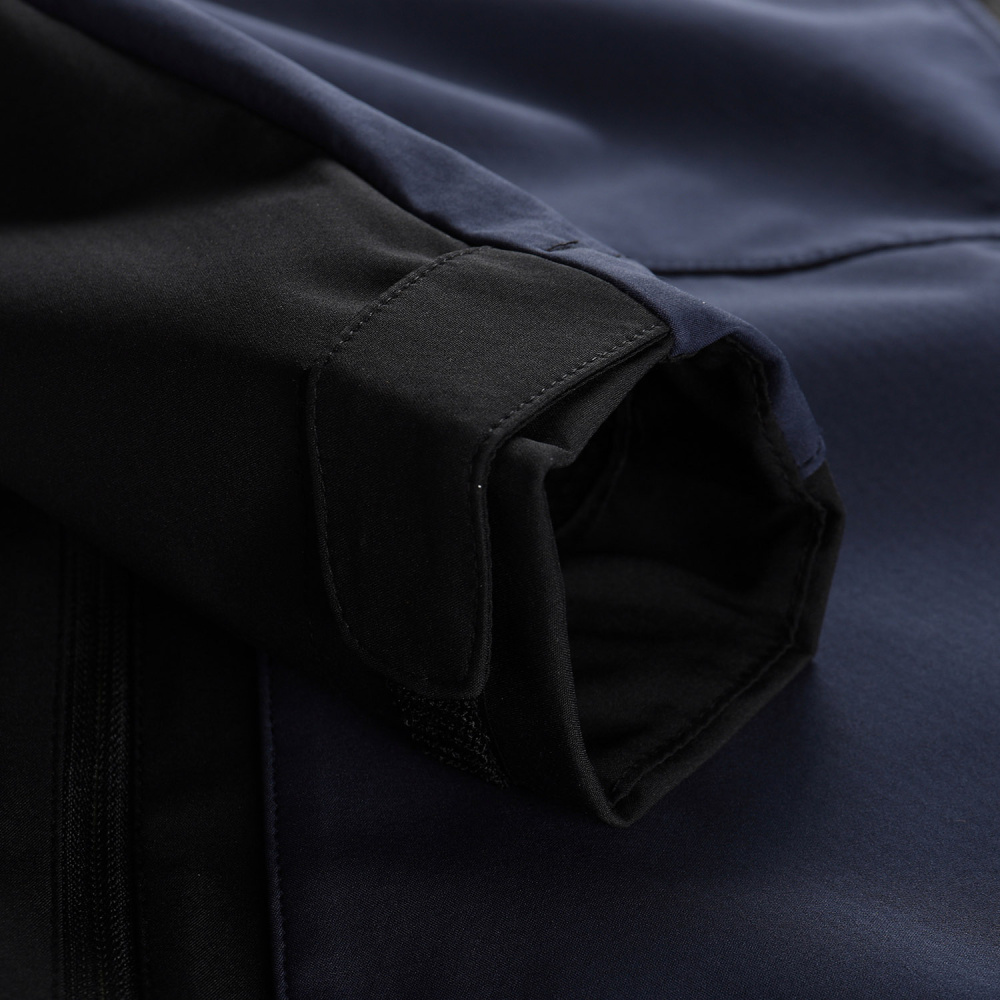 detail ALPINE PRO Esprit modrá pánská softshell bunda DWR 8000 mm
