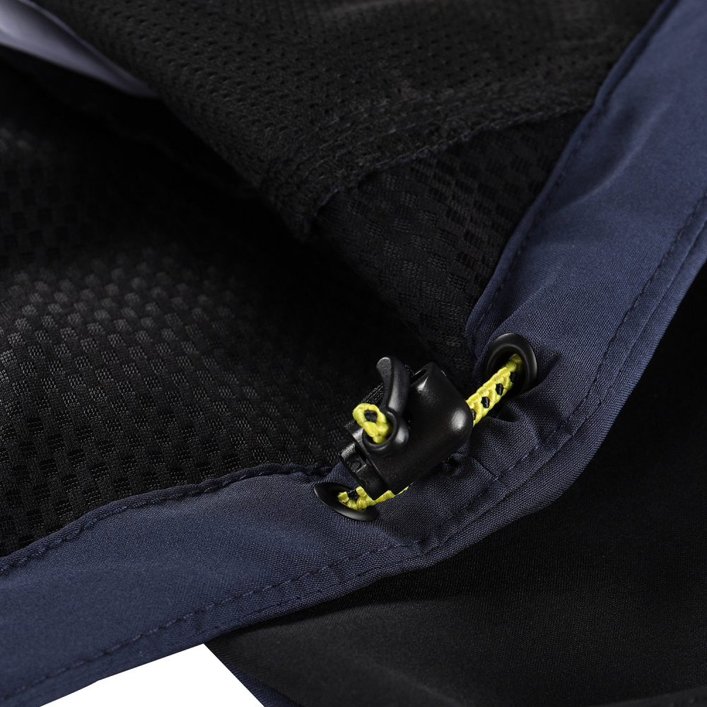 detail ALPINE PRO Esprit modrá pánská softshell bunda DWR 8000 mm