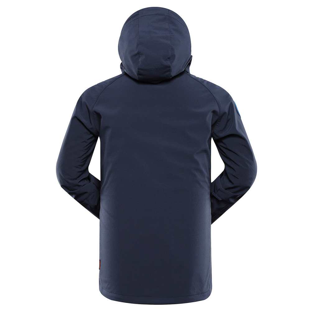 detail ALPINE PRO Hoor modrá pánská softshell bunda DWR 8000 mm