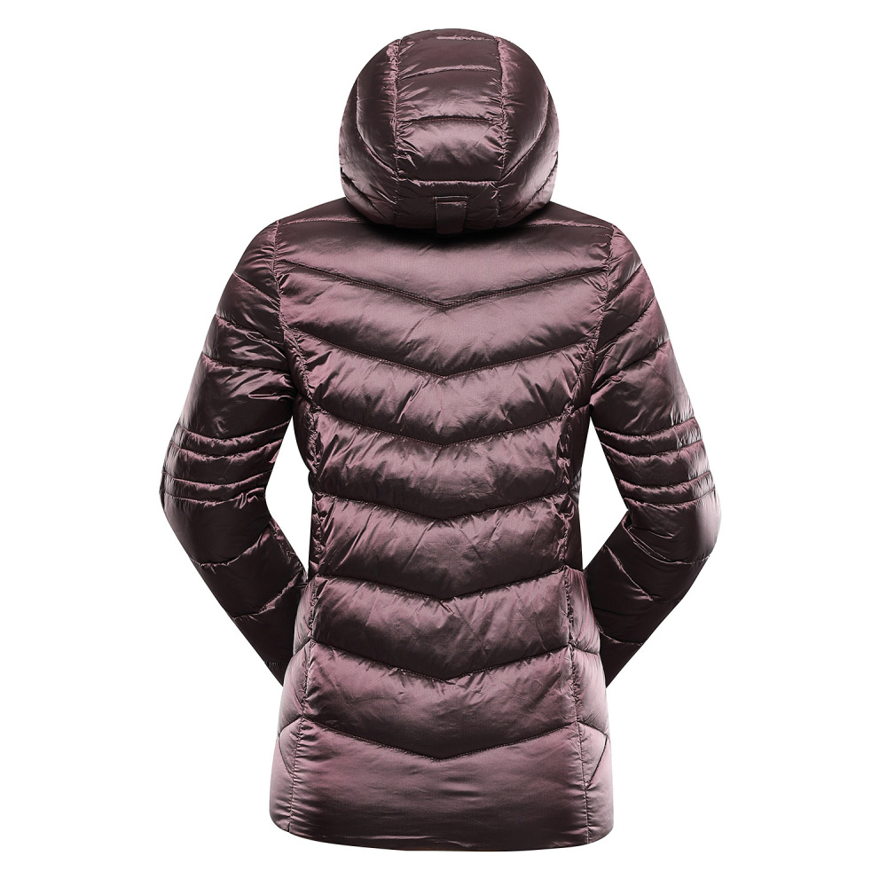 detail ALPINE PRO Roga fialová dámská zimní bunda