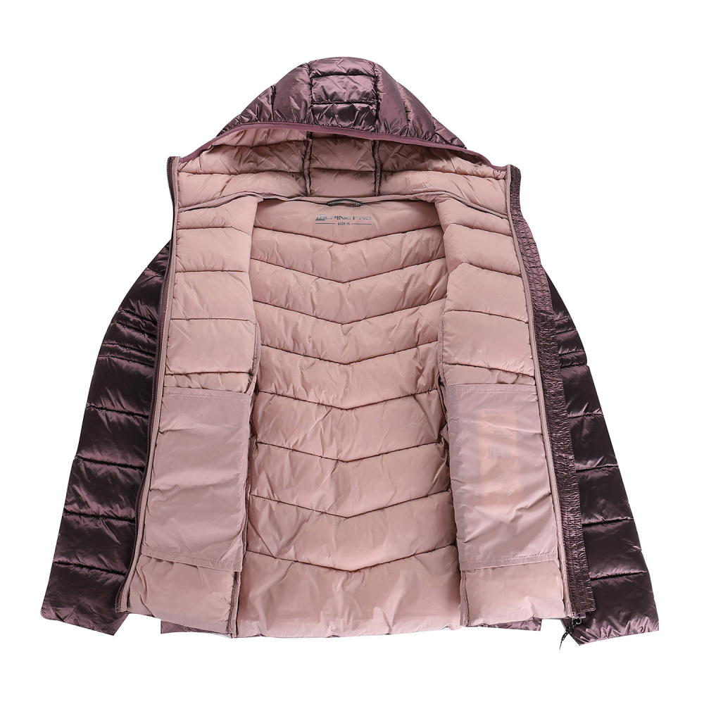 detail ALPINE PRO Roga fialová dámská zimní bunda